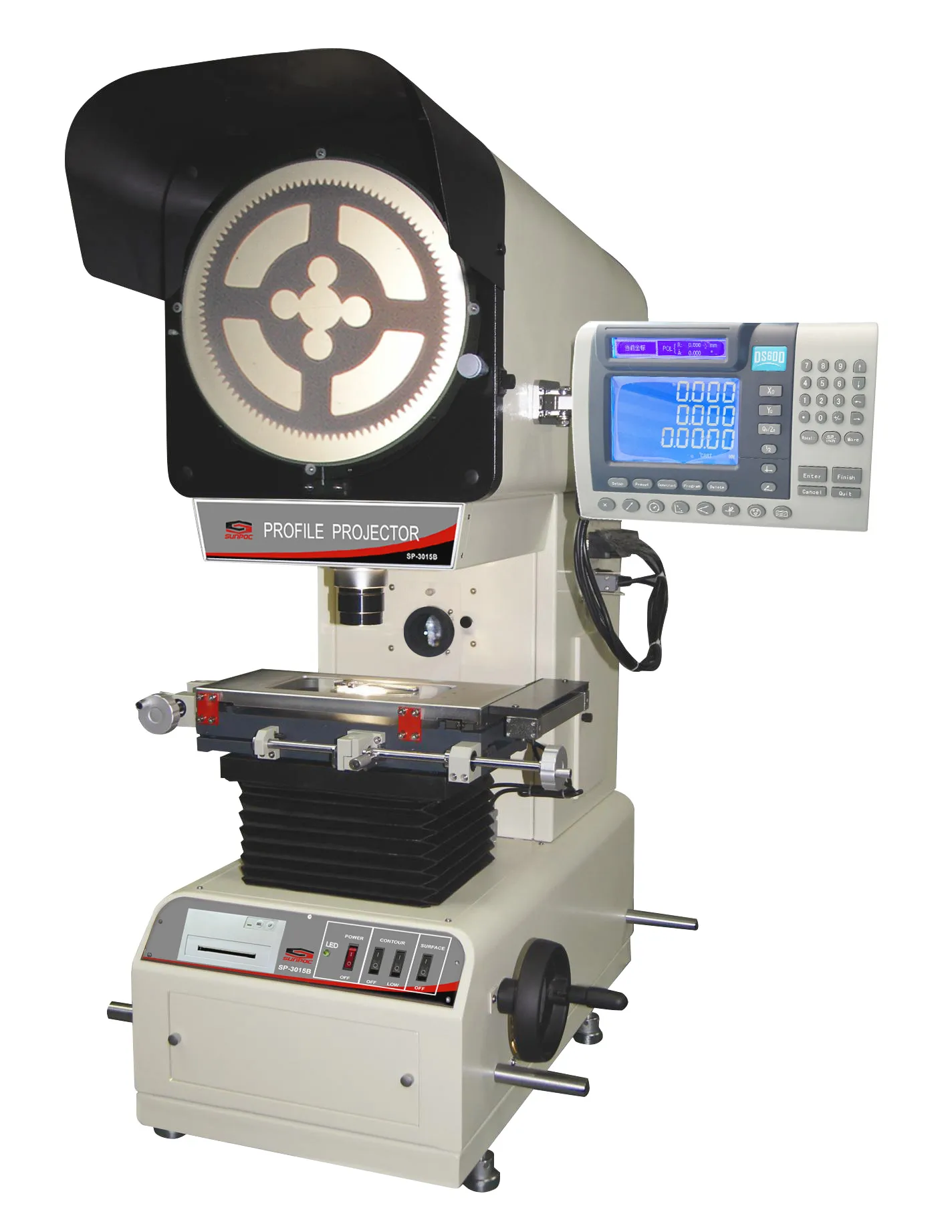 600mm Optical Comparator Profile Projector with 20X/50X Lens for ...