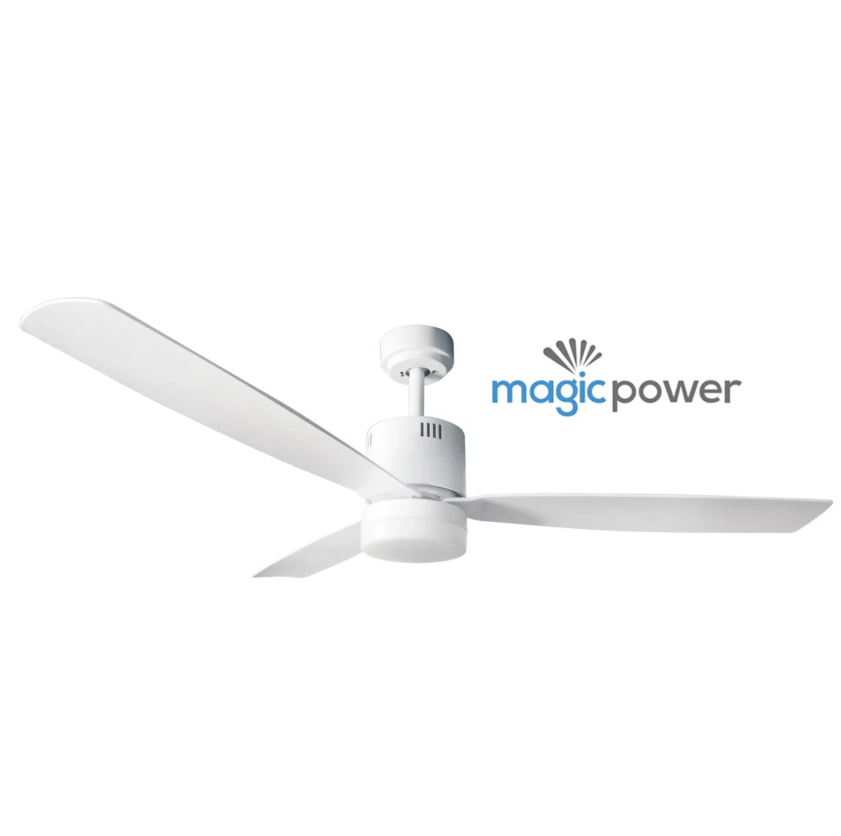 Remote Control LED Ceiling Fan Air Cooler White Living Bedroom Lights 