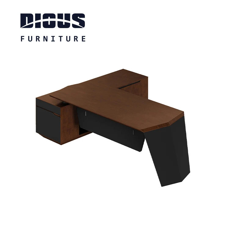 Dious comfortable new design furniture desk mdf laminated wooden office desk china