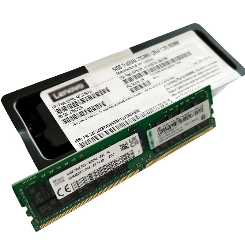 64GB DDR4 2933mhz PC4-23400 ECC RDIMM - Reliable Server Memory