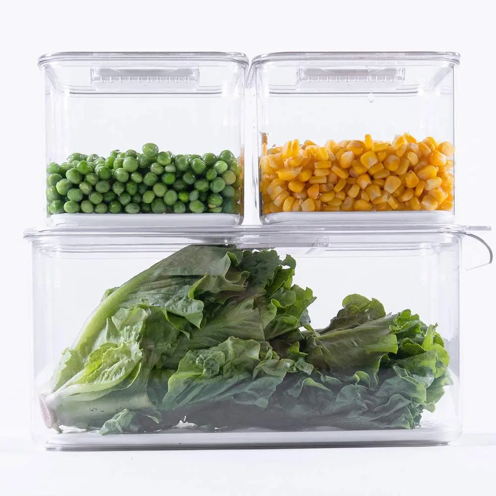 Organizador nevera rectangular Contenedor frigorífico Organizador cajón  verduras