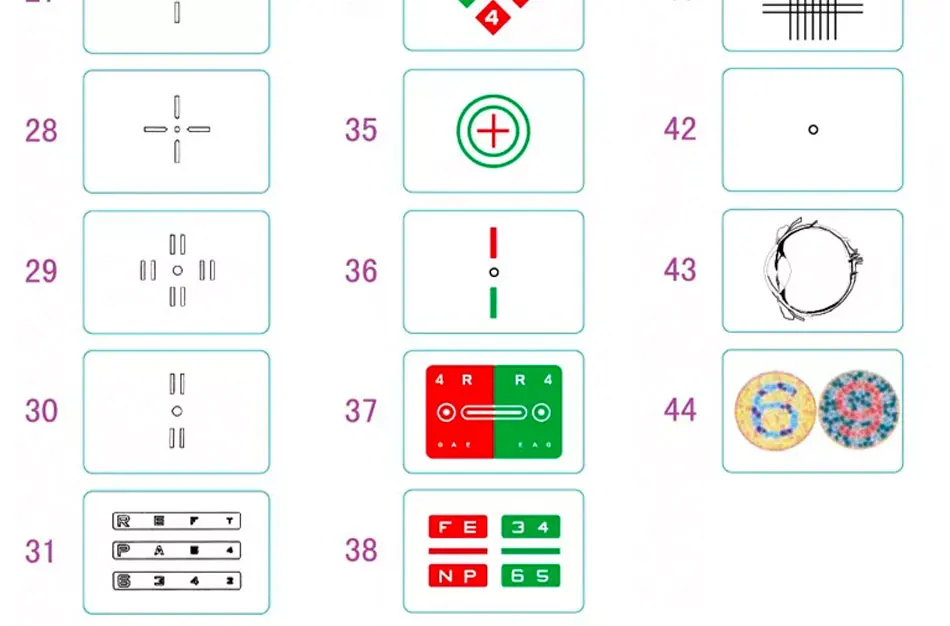 Vc-3 Screen Tv Set Available Vision Chart Panel Led Visual Acuity Testing Chart 19 Inch Eye Vision