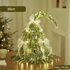 30cm tree with bow ties green