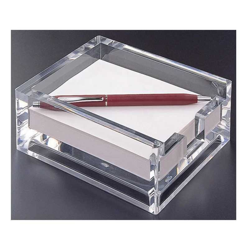 Clear Acrylic 3 X 3 Note Pad Holder Lucite Memo Pad Holder