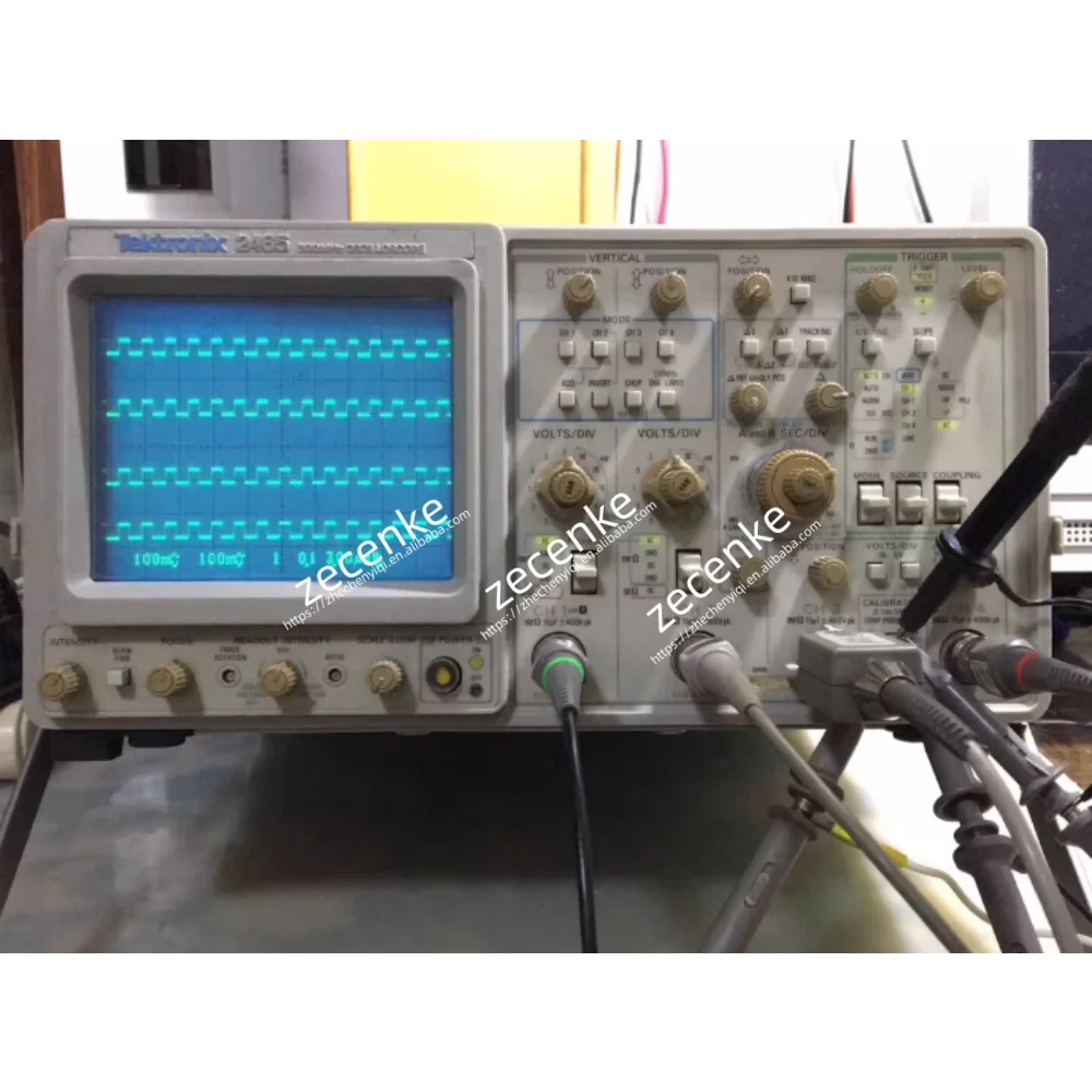Tektronix 2465 4-Channel Analog Portable 300mhz Oscilloscope USED