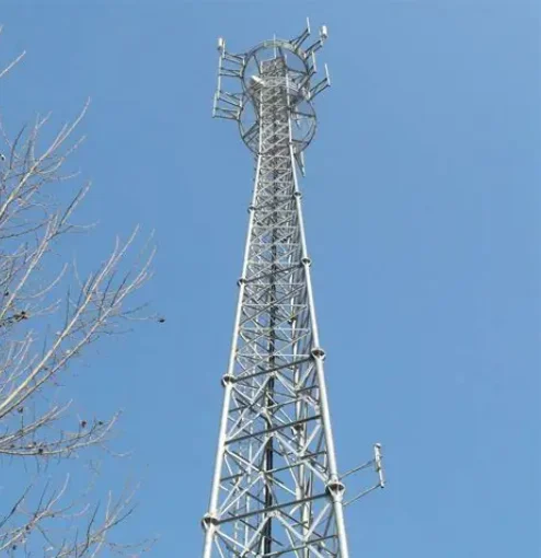 High-Performance Steel Communication Tower Wind and Rain Resistant for Urban Outskirts Stable Signal Transmission