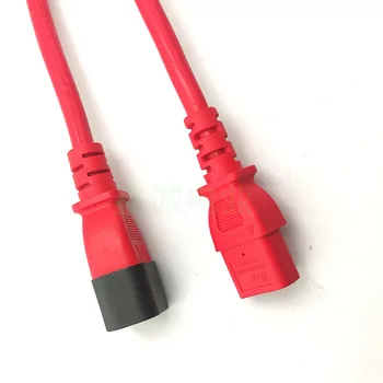 1.5 square meters All copper red C13 to  C14 power cord extension cord