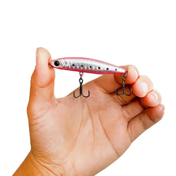 Cheery Long Casting Full Swim Layer Lure Bait Small Silver Micro-Vibrating Sinking Pencil Lure Carp ABS Red Snapper for Bottom – Pencil – view 3
