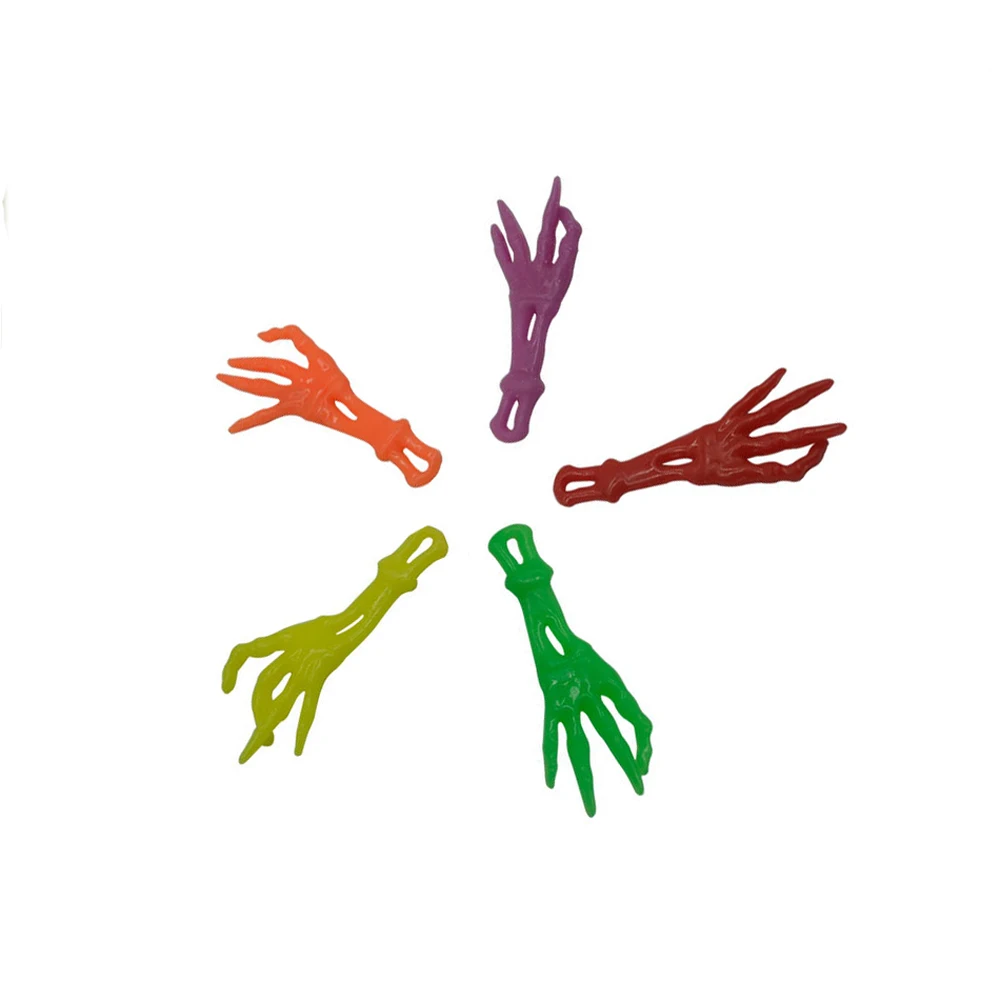 Наклейка на Хэллоуин TPR, стрейчевая Рогатка на палец, игрушка для детей