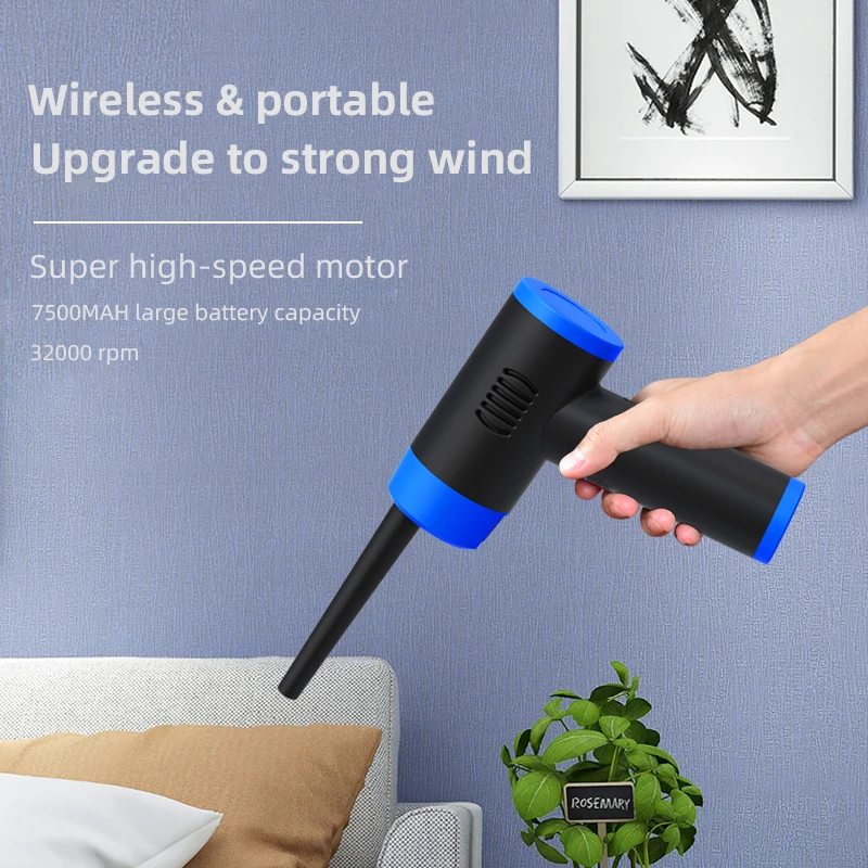 Compressed cordless electric air gun duster for computer cleaning blower spray  clean air duster usb