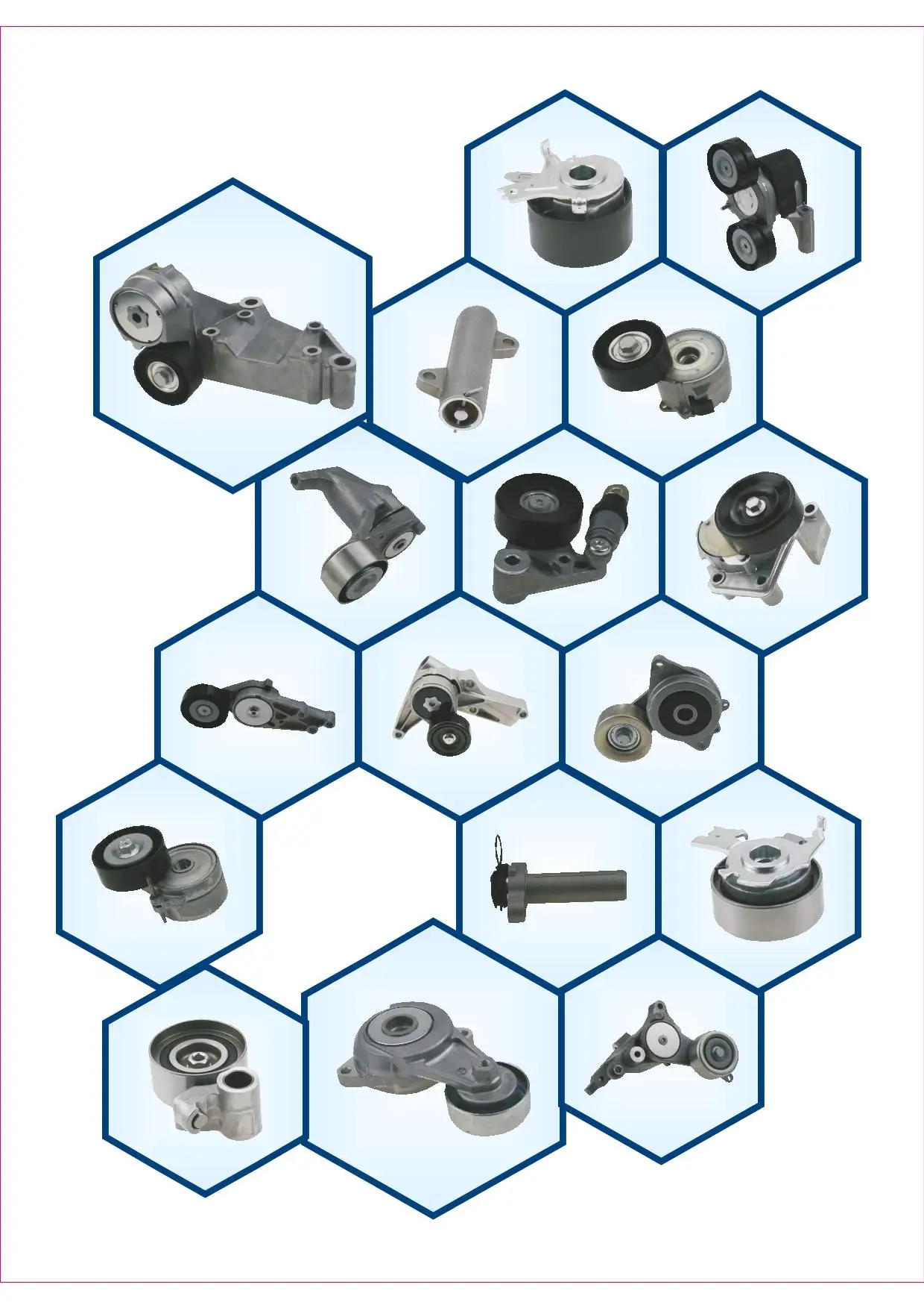 High Quality Car Parts  Triangular V Belt Tensioner Pulley PW811826 for Proton GEN 2 IMPIAN PERSONA  Engine Assembly