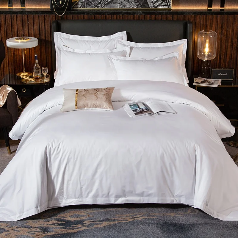 Поо 100% хлопок белый текстиль 300TC атласная сатиновая простыня ткань 280 см ширина рулона