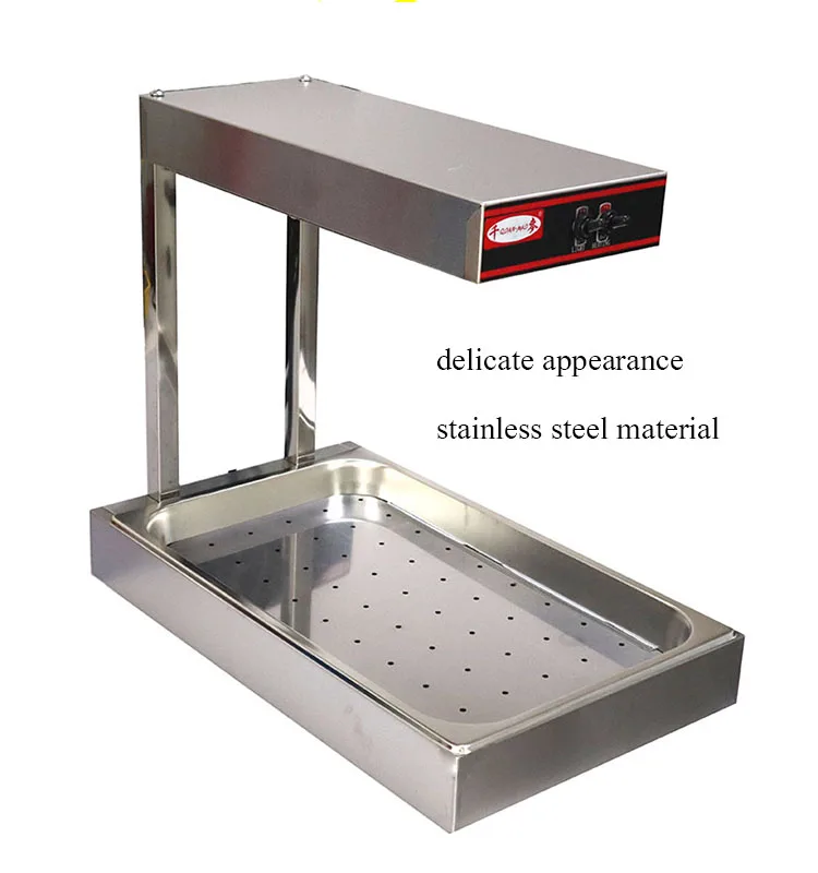 Commercial Food Display Warmer Showcase Chips Working Station French Fry Warmer Vertical Type Pedestal Chips Warmer - Image 6