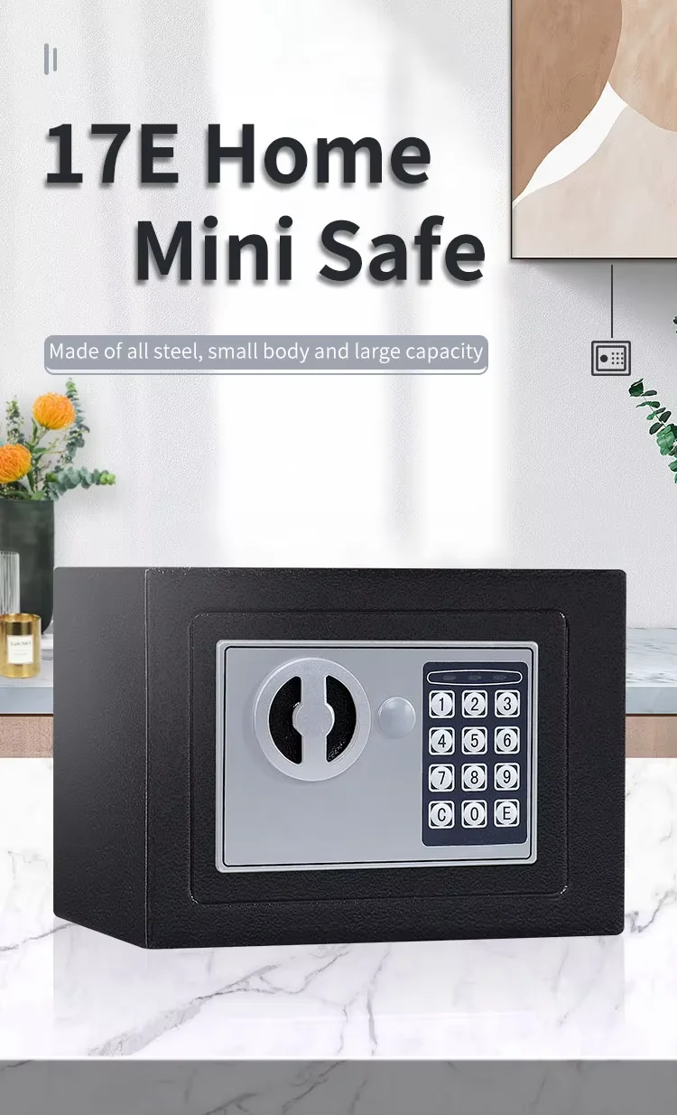 Small Electronic Mini Deposit Key Office Home Time Lock/Locker Digital Money Deposit Safety Kids Mini Safe Box manufacture