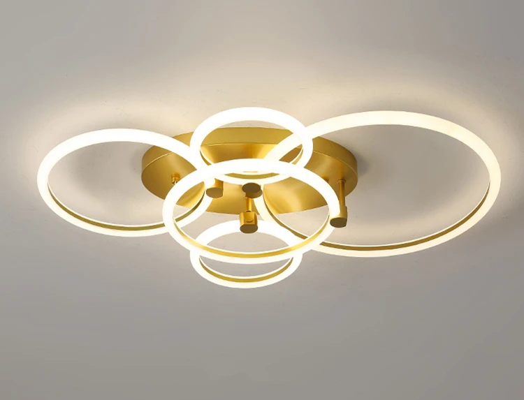 Nordic minimalist ceiling lamp led petal bedroom lamp creative art living room lamps