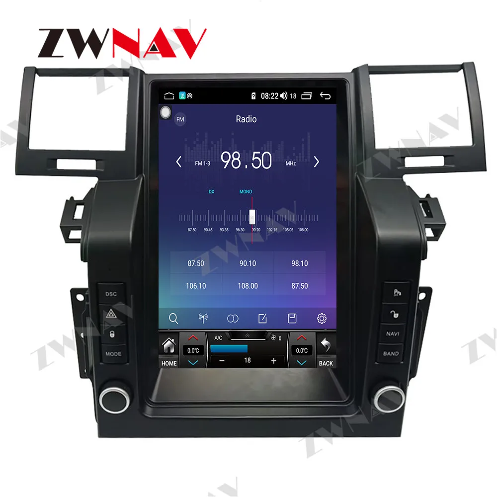 ZWNAV Android 11 Car Multimedia Player for Land Rover Range Rover Sport 2006 2007 2008 2009 GPS Navigation Auto Stereo Head Unit