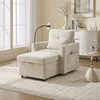 Beige + Chenille + 1 Seat