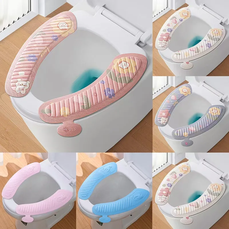 Waterproof Quick-drying Cushion Soft Pad Non-slip Toilet Seat Cover With Rubber Cushion Eva Material