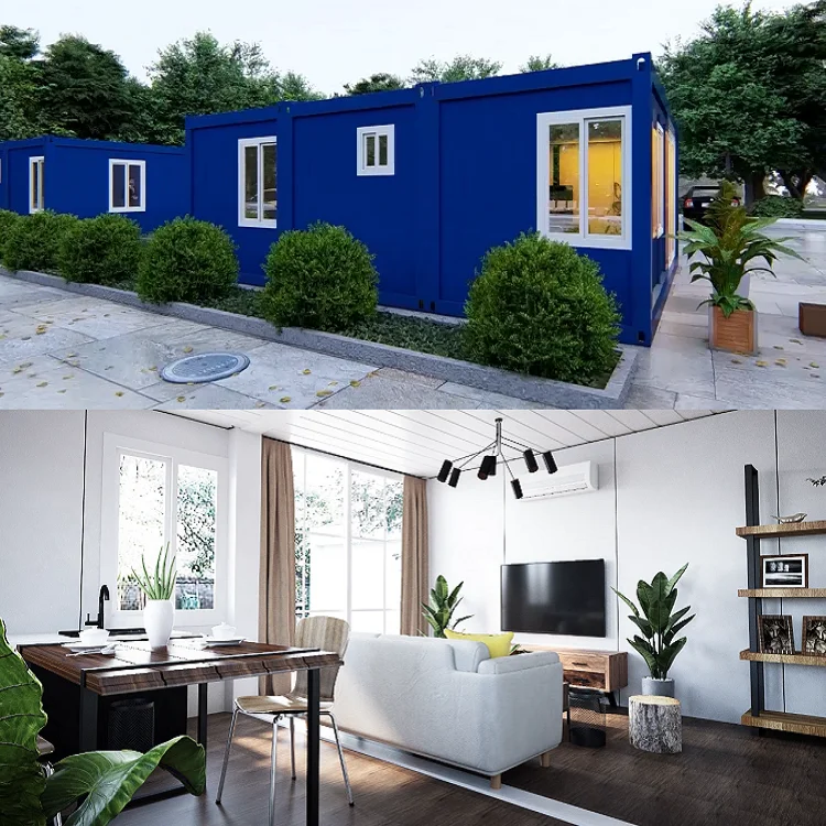 Light Weight 20ft Modular Container Home Studio Prefab Flat Pack Homes for Sale