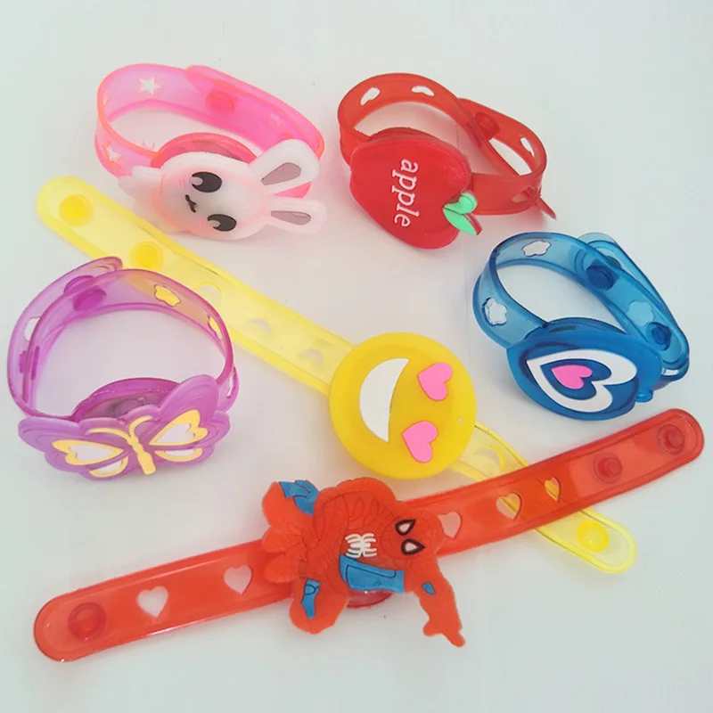 Мягкий резиновый браслет светящиеся часы игрушки Рождественский блестящий с подсветкой на