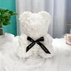 Oso blanco 25cm+caja regalo+luz