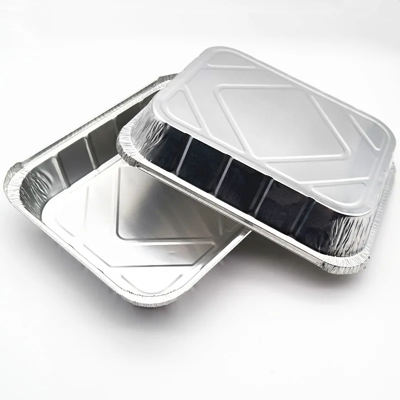 product tia ca62 non toxic harmless 105inch square plate 3000ml new disposable foil container lids-7