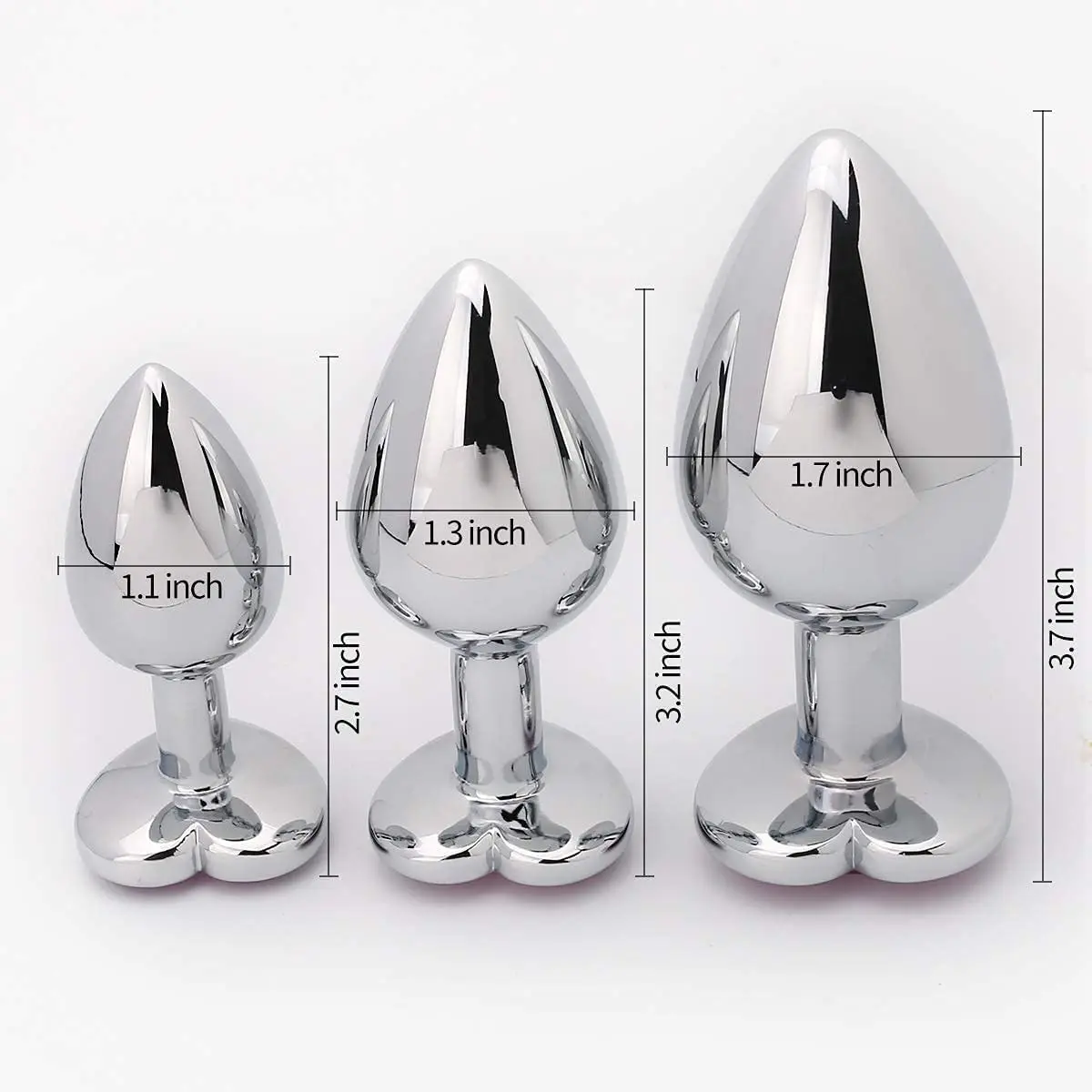 Hot Selling Waterproof Anal Plug Stainless Steel Colorful Metal Sex Toys for Men & Women Crystal Jewelry Inspired Anal Butt Plug