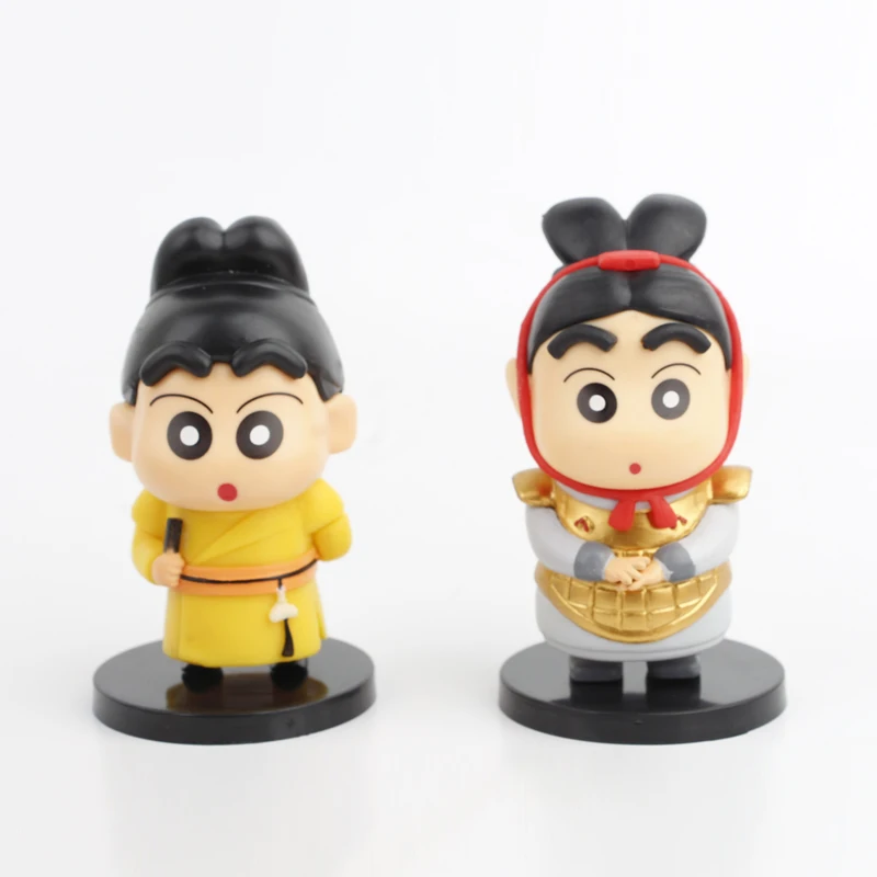 High Quality Crayon Shin Chan COS Costume Van Gogh Goku Cartoon Figurine Figurine Desktop Cake Decoration for Kids