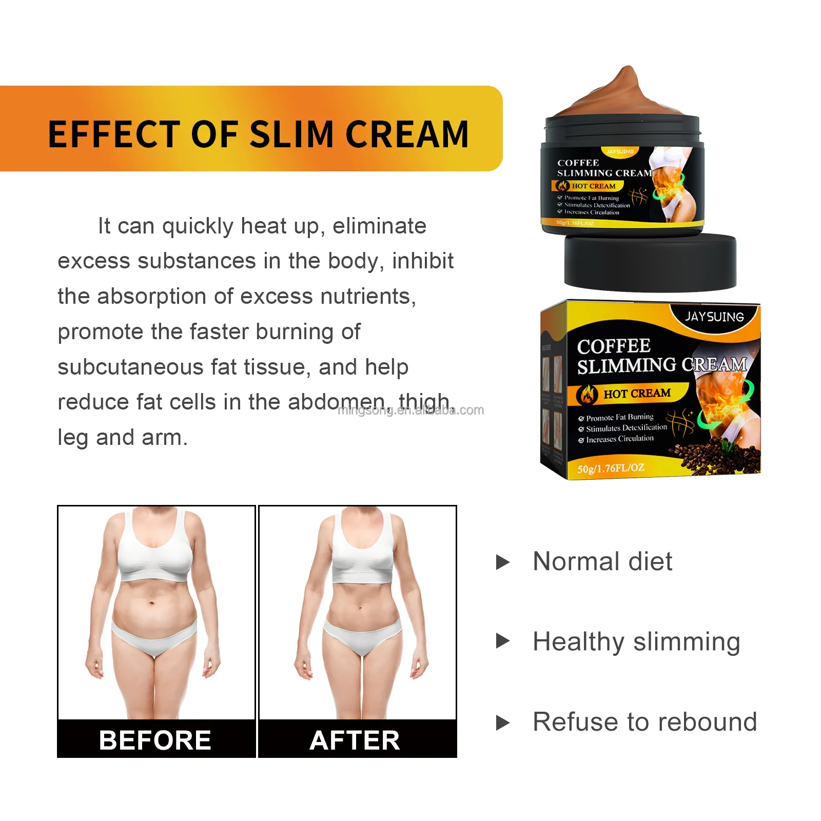 Jaysuing Fat Burning Cream Slimming Body Weight Loss Slim Abdomen Thin –  jaynehoe