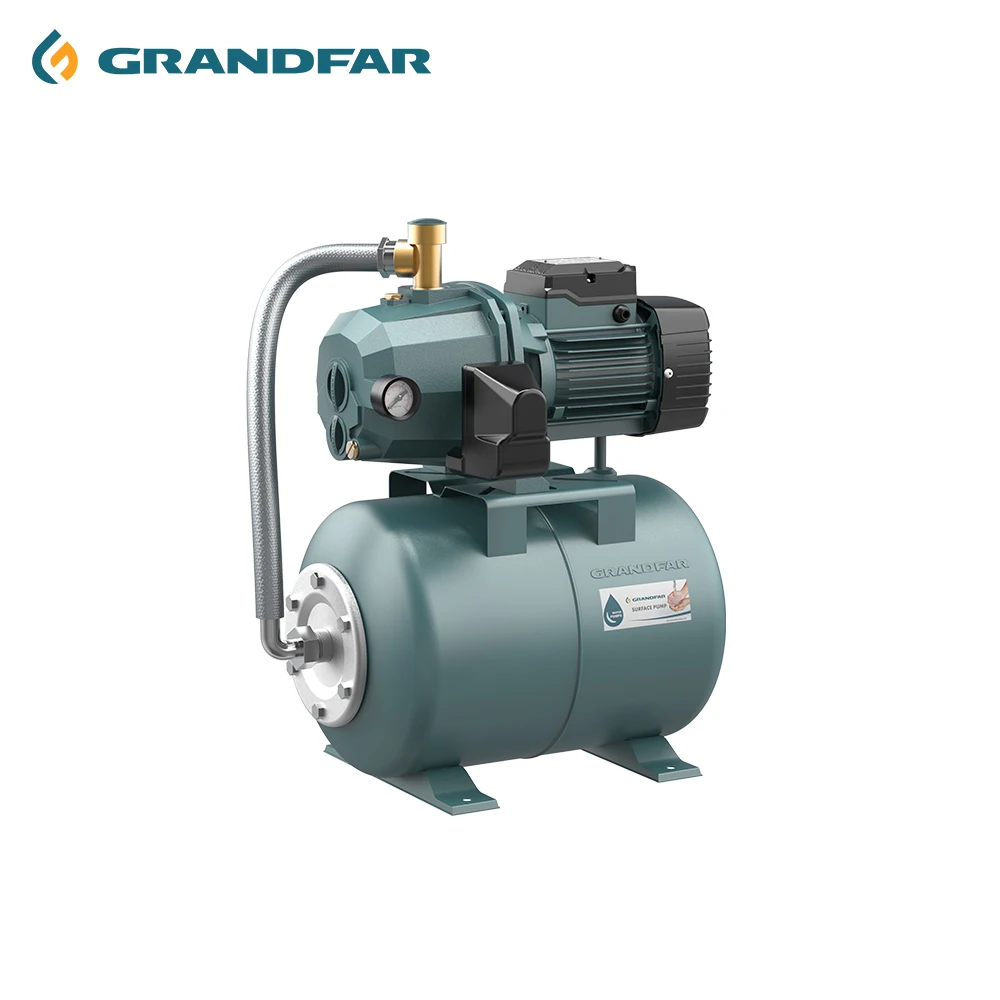 GRANDFAR High Quality 220V 750W Electric Surface Water Pump Automatic Booster High Pressure OEM Customizable 42L/min 50m Head
