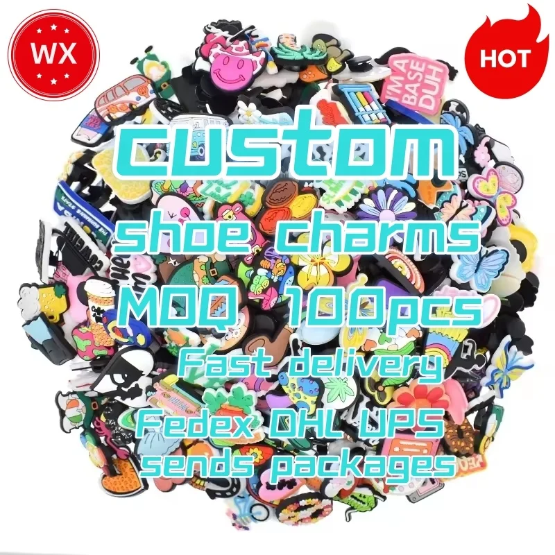 2024 New Arrival Wholesale PVC Custom Shoe Charm Back to School Fashion Shoe Charms for Graduation