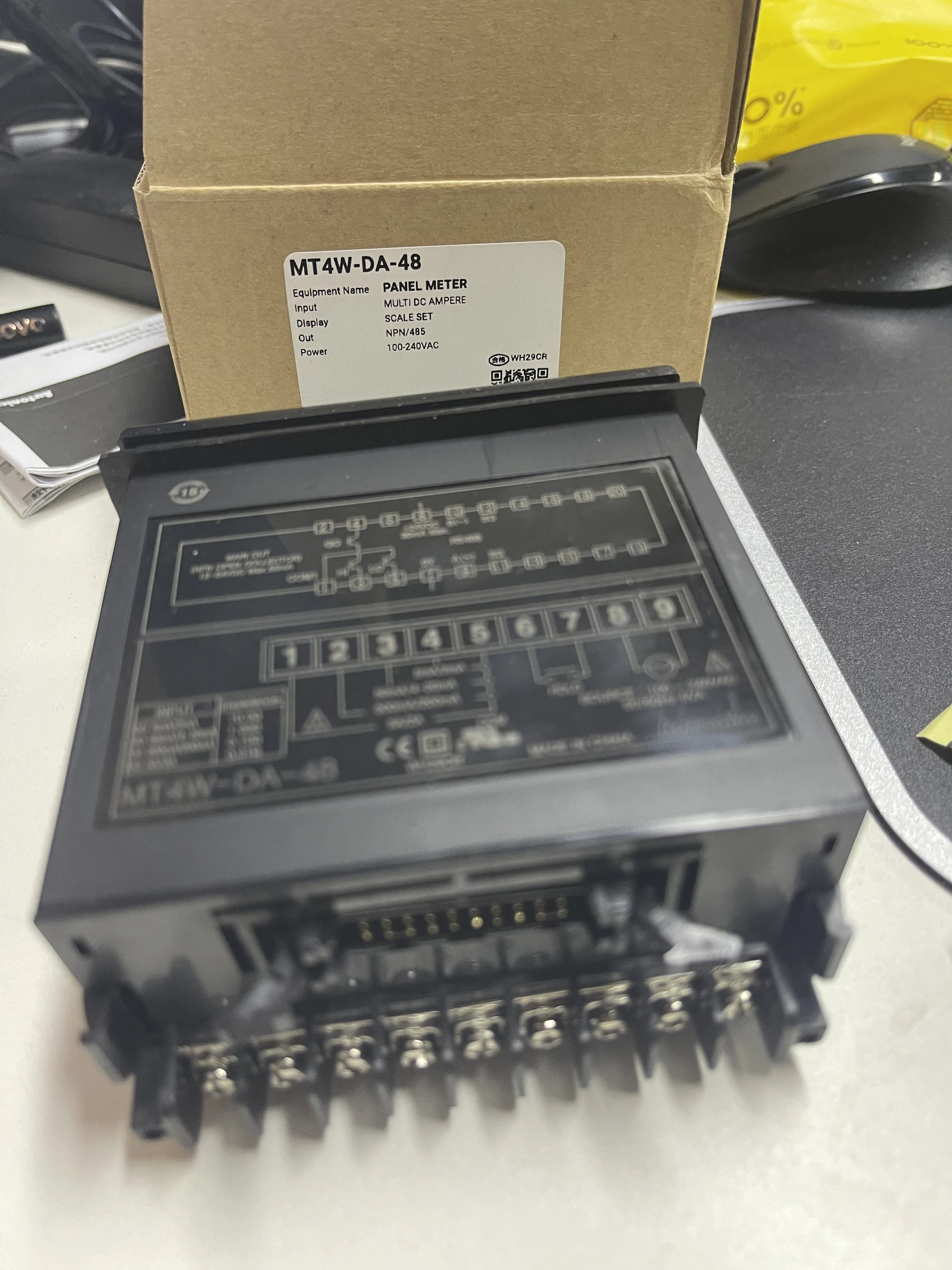 Autonics Panel Meter Multi DC Ampere MT4W-DA-48