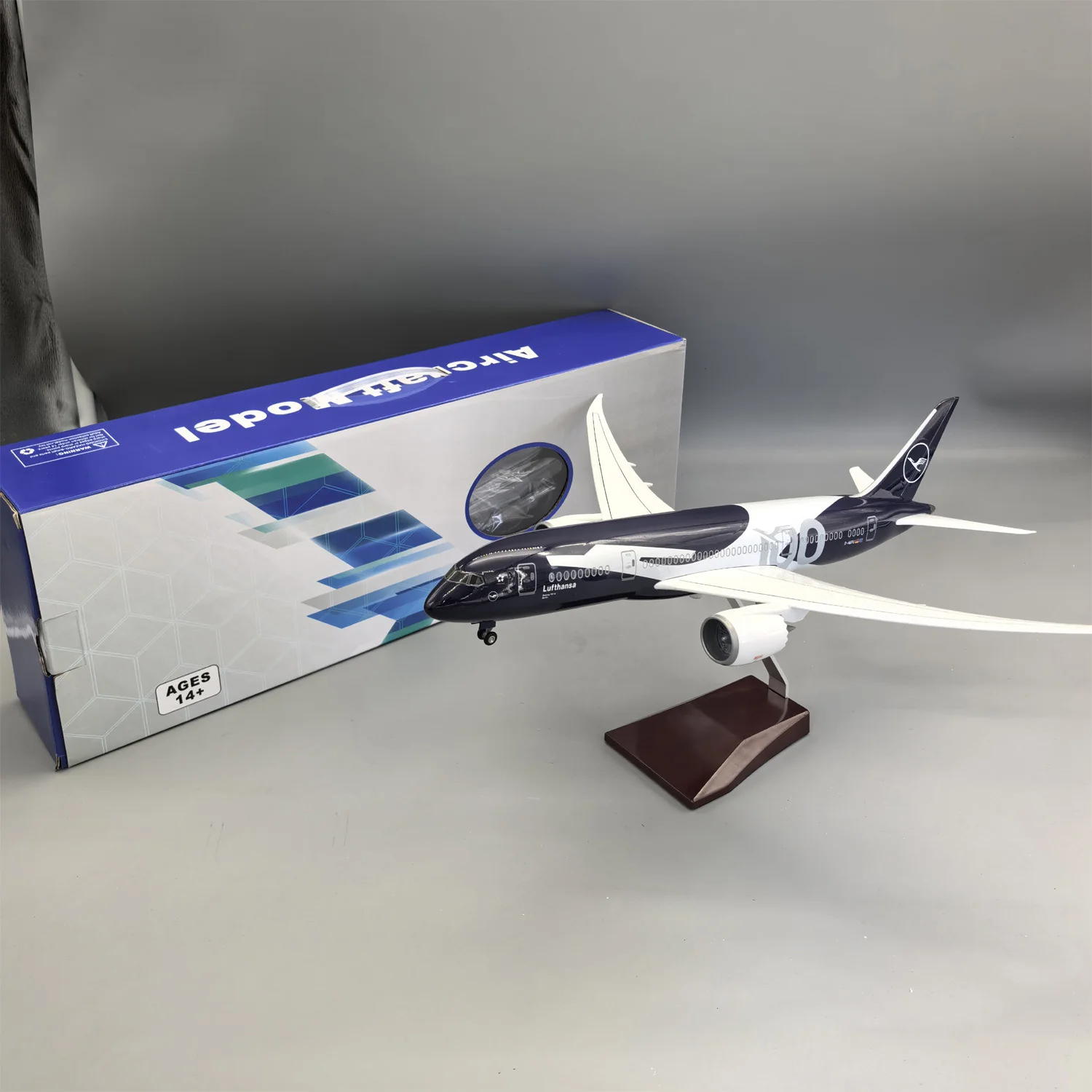 1/145 Scale 43cm Lufthansa 100th Anniversary Livery Boeing 787-9