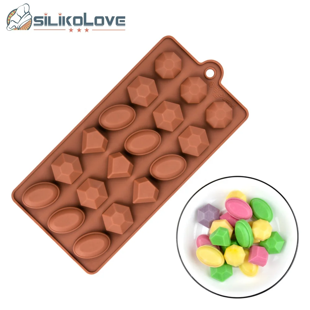 Ltsbaed 2 Moules Silicone Diamant Pour Résine, Chocolat, Savon Et Bijoux DIY
