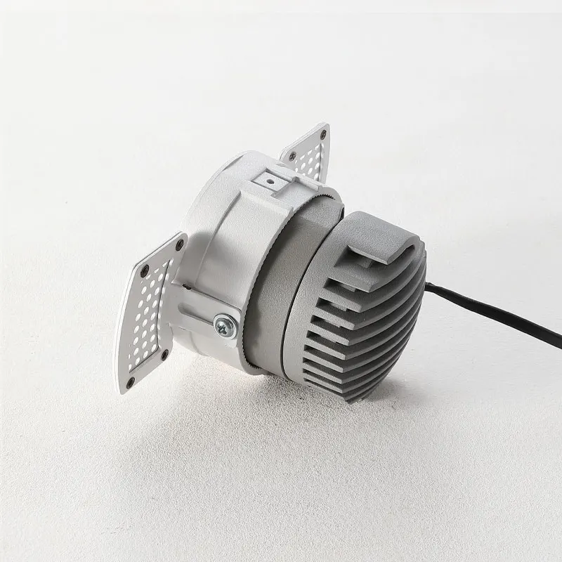 Точечный светильник Trimless с узкой рамкой круглая Встраиваемая потолочная лампа полного спектра 15 Вт точечный ediless