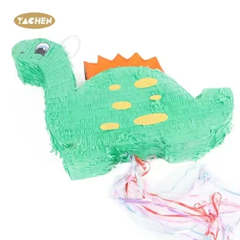 YACHEN Wholesale Paper Cartoon Dinosaur Pinata for Kids Birthday Party Decoration Dinosaur Themed Birthday Party Supplies