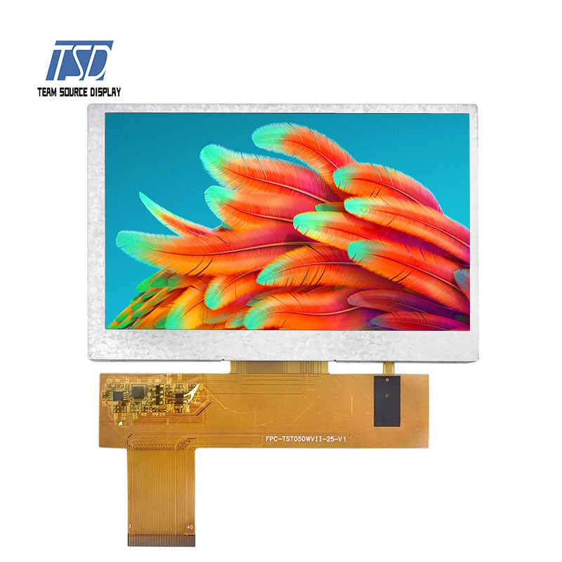 5 Inch 800x480 Resolution Transmissive IPS LCD DisplayTFT LCD Display Screen Module