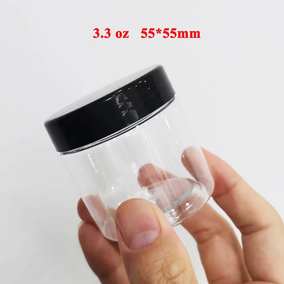 Wholesale Pet Clear Lid Hermetic Cosmetic Plastic Cream Storage