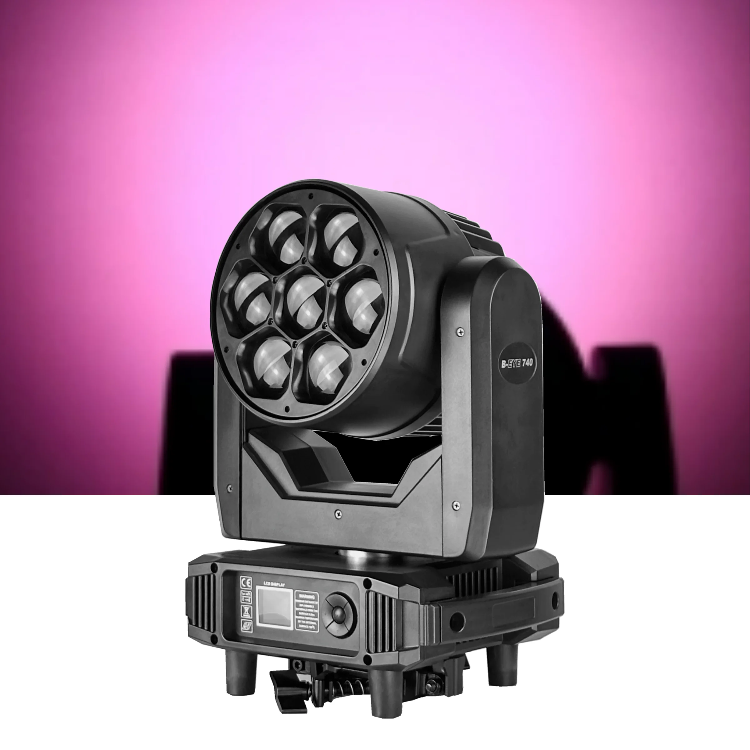 LED Bee Eye 7X40W RGBW LED Zoom Moving Head Stage Light 4in1