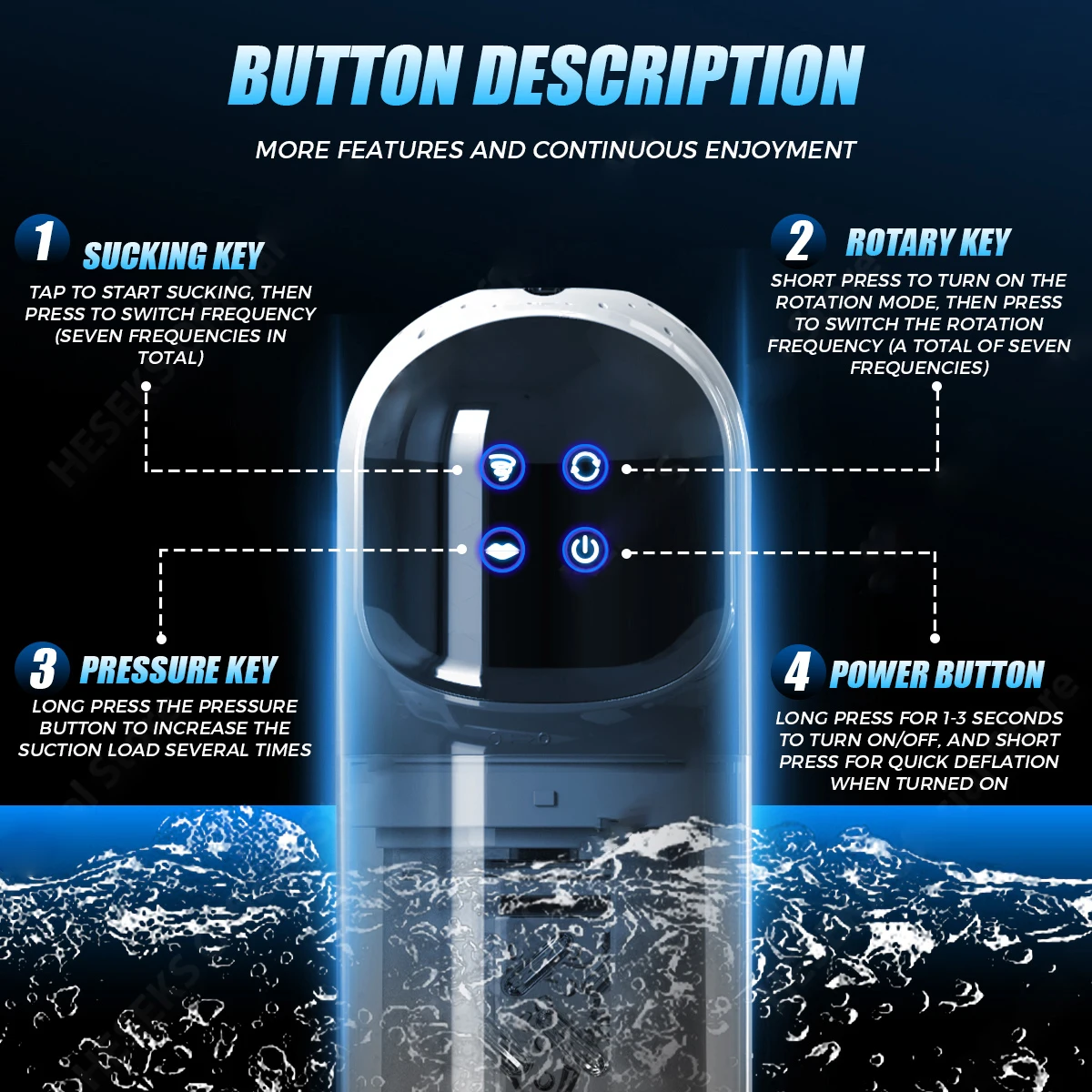 Fully Waterproof Lcd Display Sucking Rotating Thrusting Automatic Male  Masturbator Cup Auto Man Stroke Machines for Men