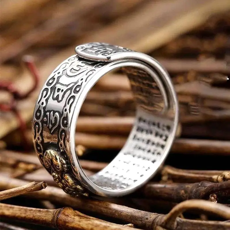 Anillo de plata de la suerte para mujer, sortija abierta de koi, joyería de  plata 925 para enviar a novia, esposa, regalo retro, anillo de dedo índice  para hombre - AliExpress