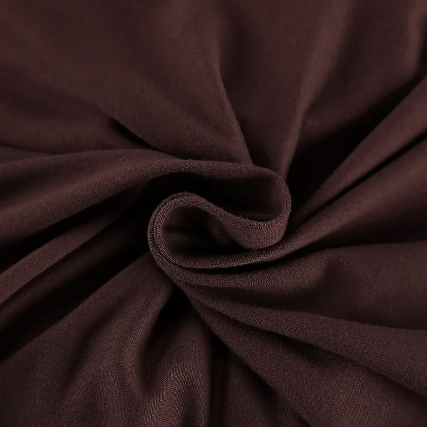 2026 Knitted Comfortable Soft Long-Sleeve Pajama Set for Women, Autumn Loose-Fit Brown Elegant Stretchy Ladies' Homewear — detail