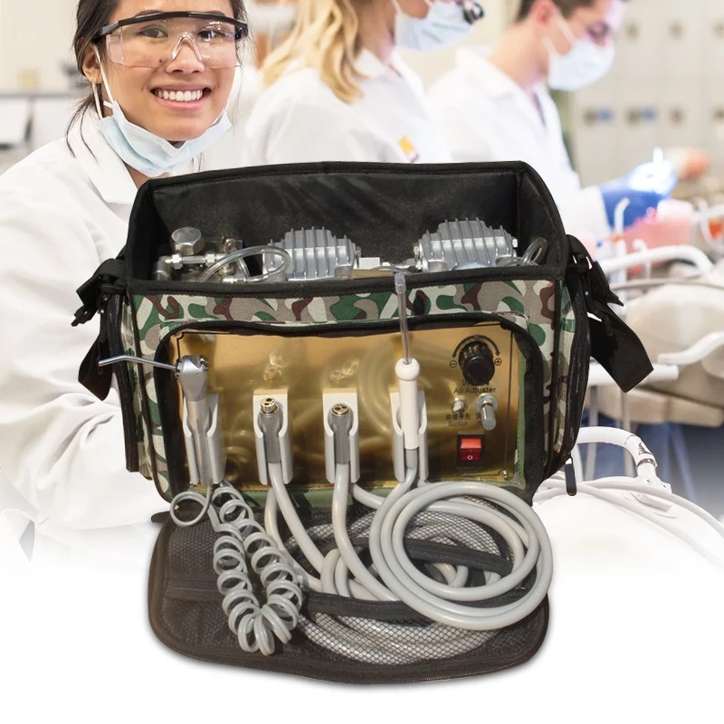 Unit&agrave; Di Consegna Dentale Portatile Compressore D'aria Sistema Di