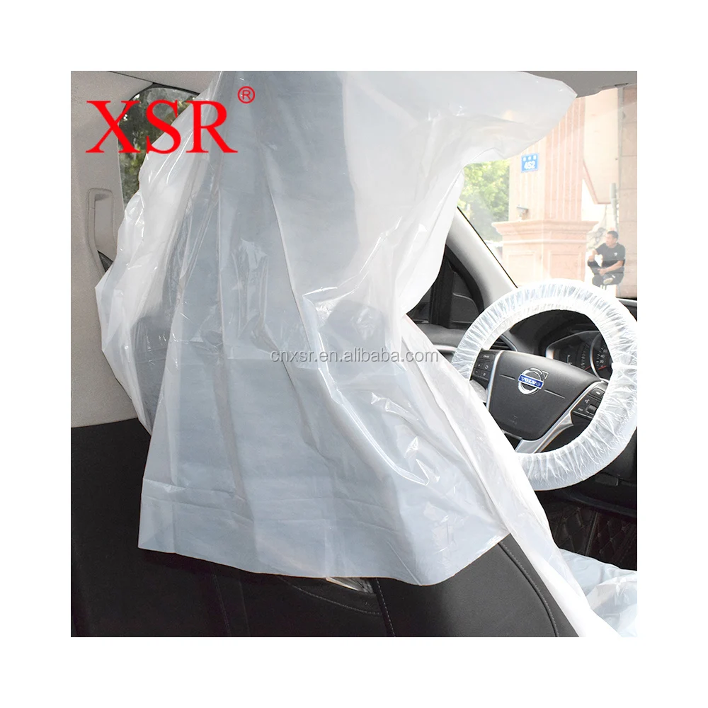 Car Disposable Seat Cover Folding Car Fivepiece Set,With Packaging Can