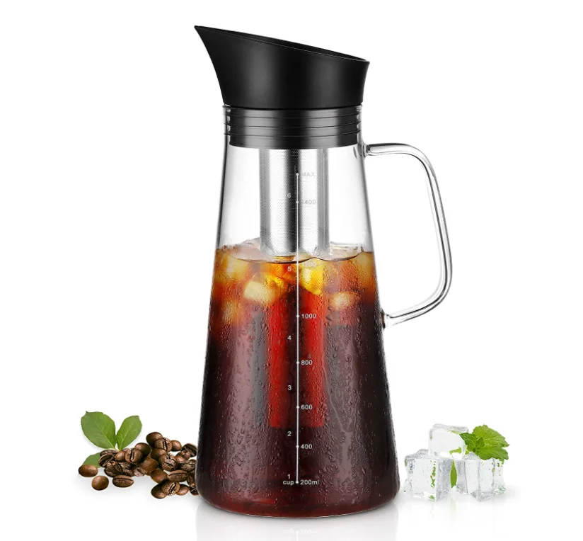 1.5l Cold Brew Coffee Maker Iced Tea Coffee Maker Glass Cold Brew Maker ...