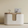 Wood and Light Gray