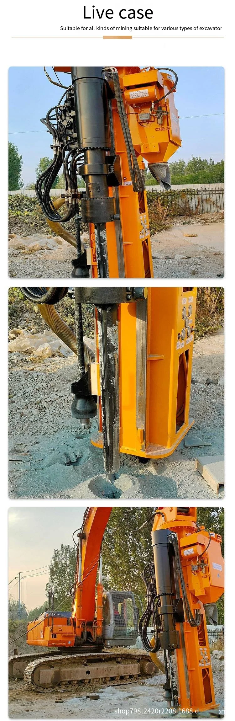 Mining Drilling and Cracking Machine Hydraulic Down-the-hole Drill ...