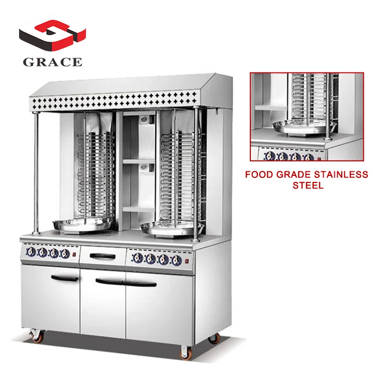 Gas Doner Kebab Meat Shawarma Machine Commercial Chicken Shawarma ...