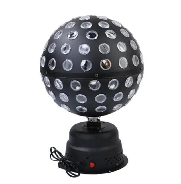 ZJI Spinning Disco Ball with 9 colors LED Light for Parties Bars Clubs Lighting Halloween Christmas Flare