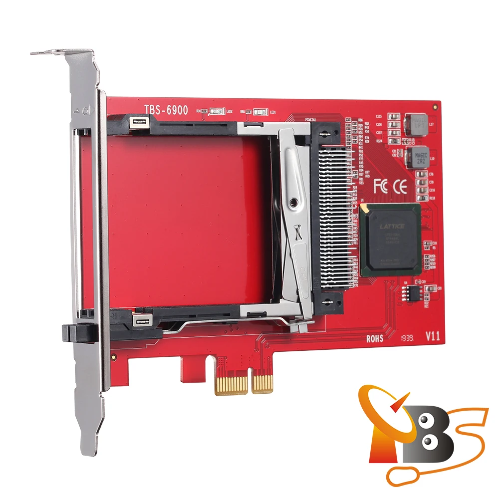 TBS6900 DVB Network Dual CI PCIe Card for IPTV Server Available for 2 CAM Modules